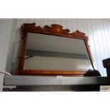 An Edwardian mantel mirror