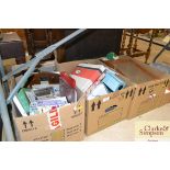 Three boxes containing miscellaneous stationery, p