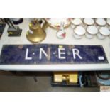 An enamel LNER sign (AF)