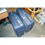 Two Delsey suitcases