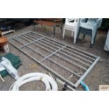 A 10' galvanised field gate and hinges