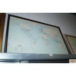 A framed world map