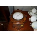 A Victorian oak barometer by Aldred & Son Great Ya