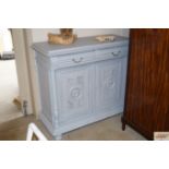 A painted French cabinet