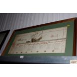 A replica Mary Rose Inventory, limited edition hand coloured