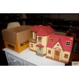 A quantity of Sylvanian families to include a hous