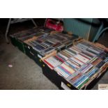 Three boxes of CDs