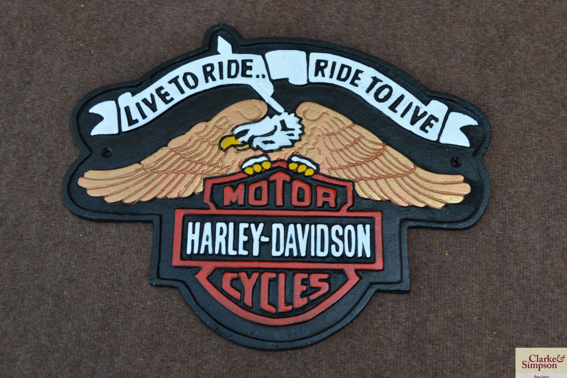 Born to Ride sign. V