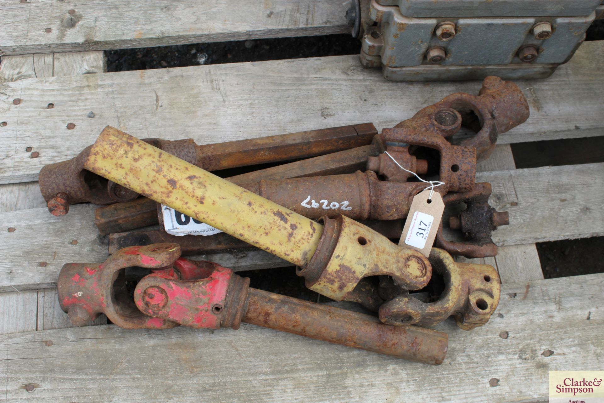 Various PTO shafts.