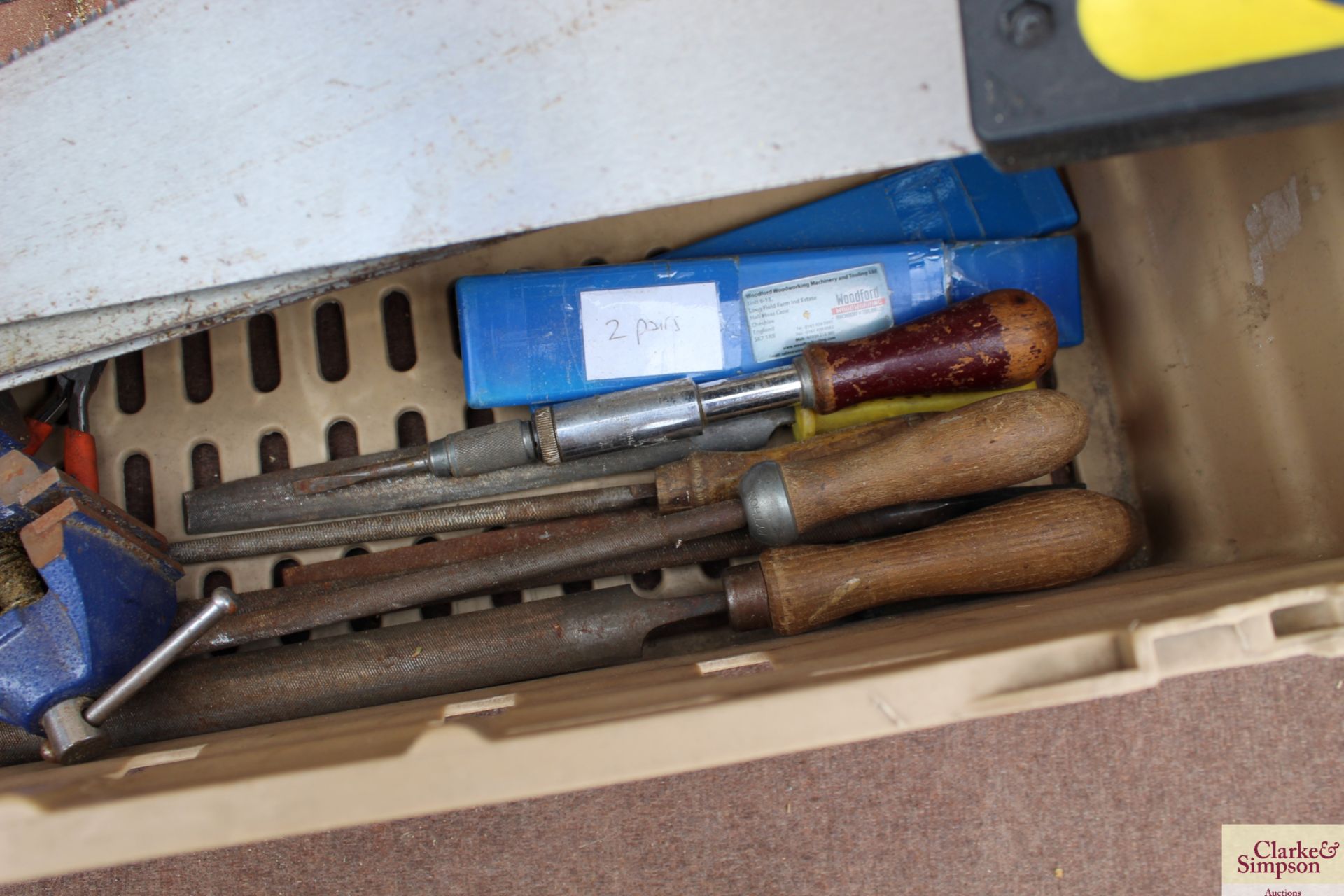 Chisels, saws, files etc. Crate not included. - Image 5 of 5