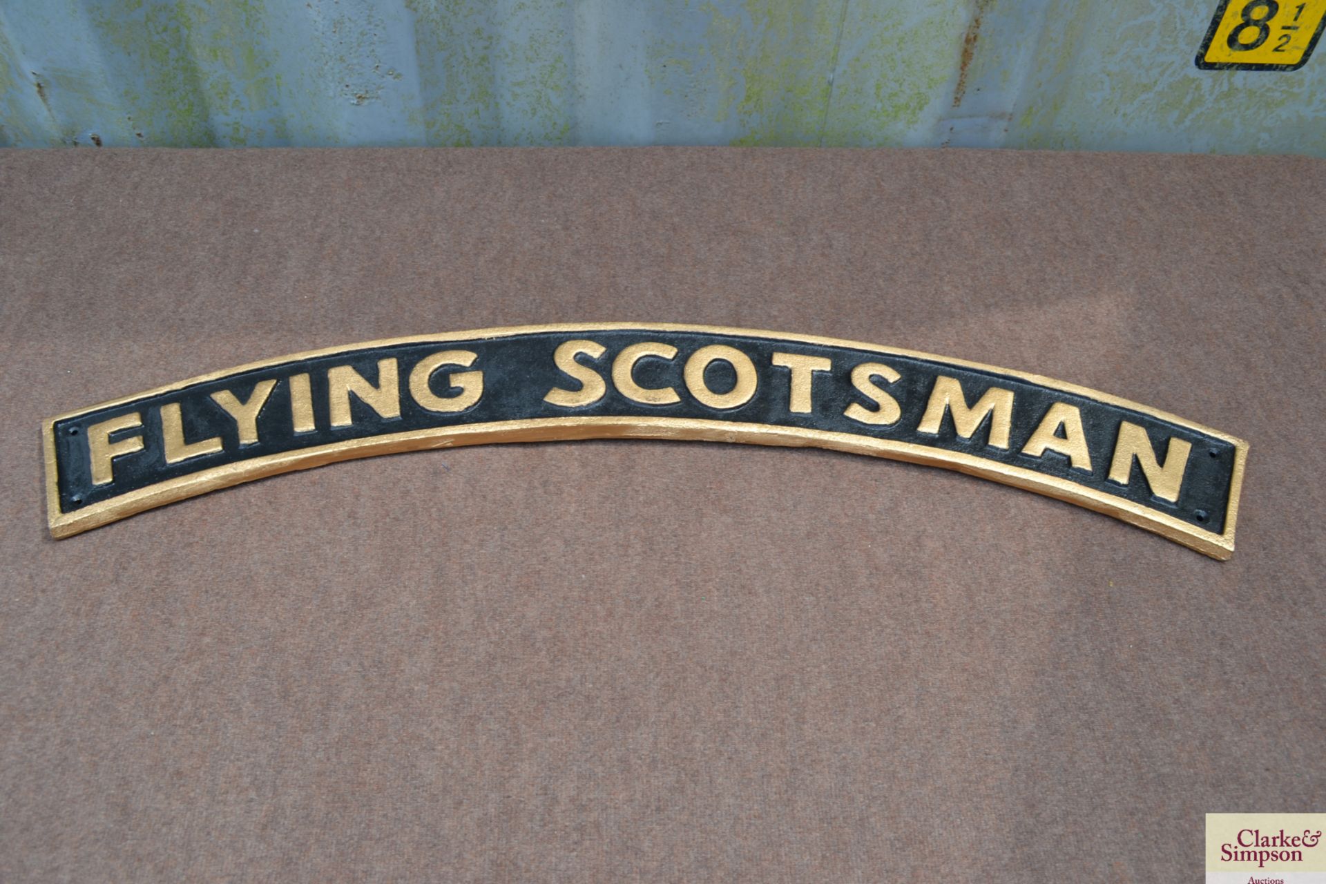 Large Flying Scotsman sign. V