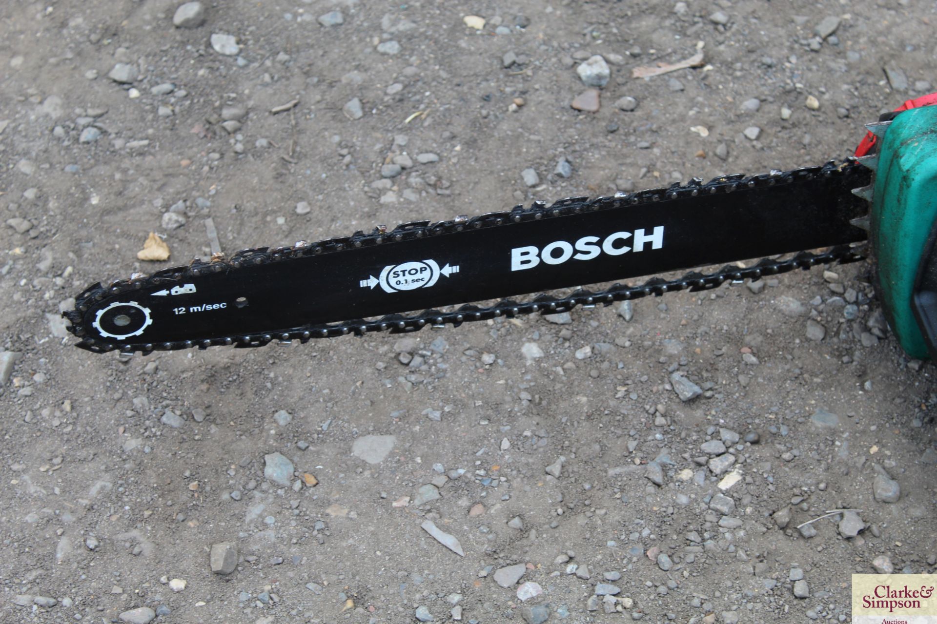 Bosch 40-17S 240v chainsaw and a Coopers 240v power edger. - Image 7 of 9