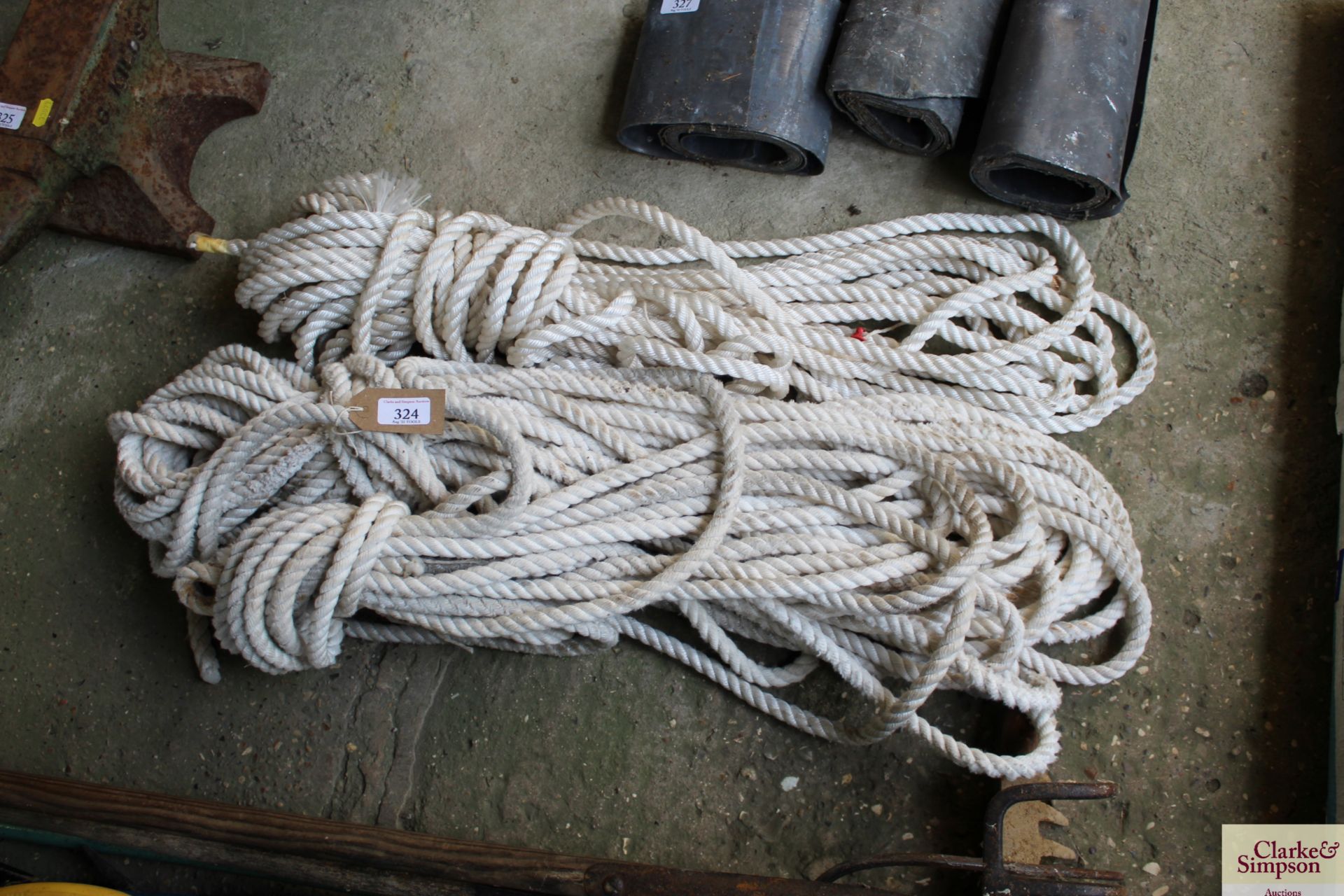 Quantity of rope.