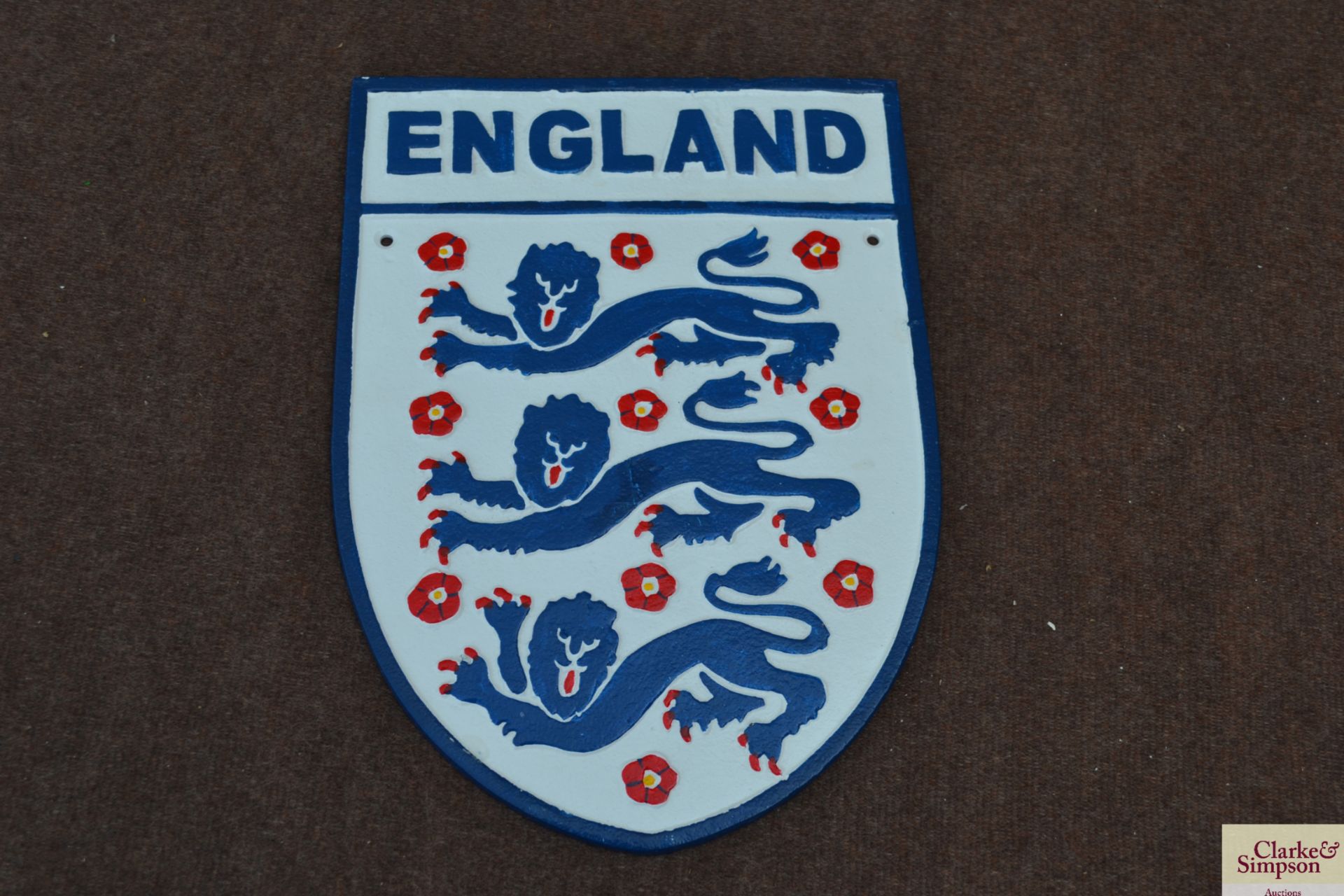England football sign. V