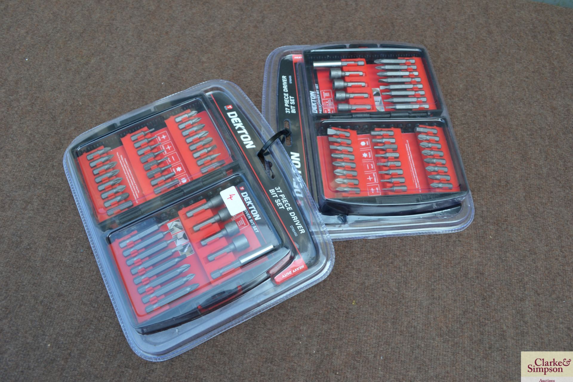 2x 37 piece driver bit sets. V