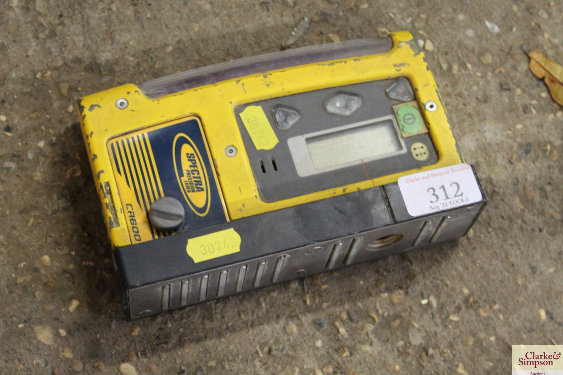 A Trimble CR600 Spectra precision laser.