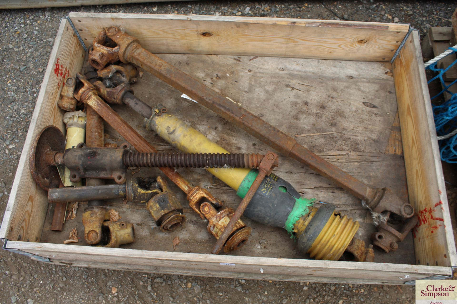 Various PTO shafts.