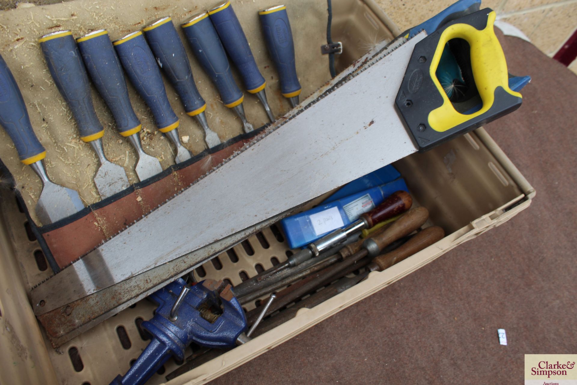 Chisels, saws, files etc. Crate not included. - Image 3 of 5