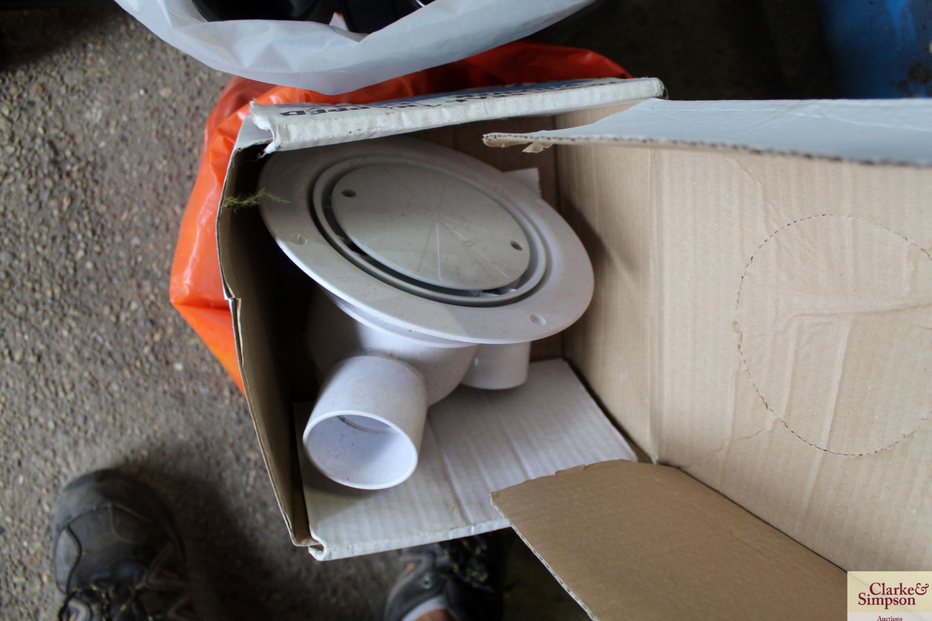 Quantity of OSMA back rainwater fittings and seal trapped shower gully. - Image 4 of 4