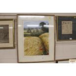 Brian Argent Smith, signed study of a rural scene