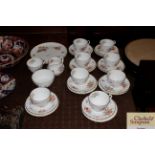 A Royal Worcester "Roanoke Oak" pattern tea set