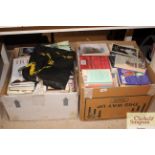 Two boxes of miscellaneous books