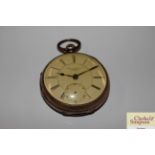 A Victorian silver cased pocket watch by John John