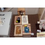 Five boxed Steiff Bear Club bears 1998,1999, 2000,