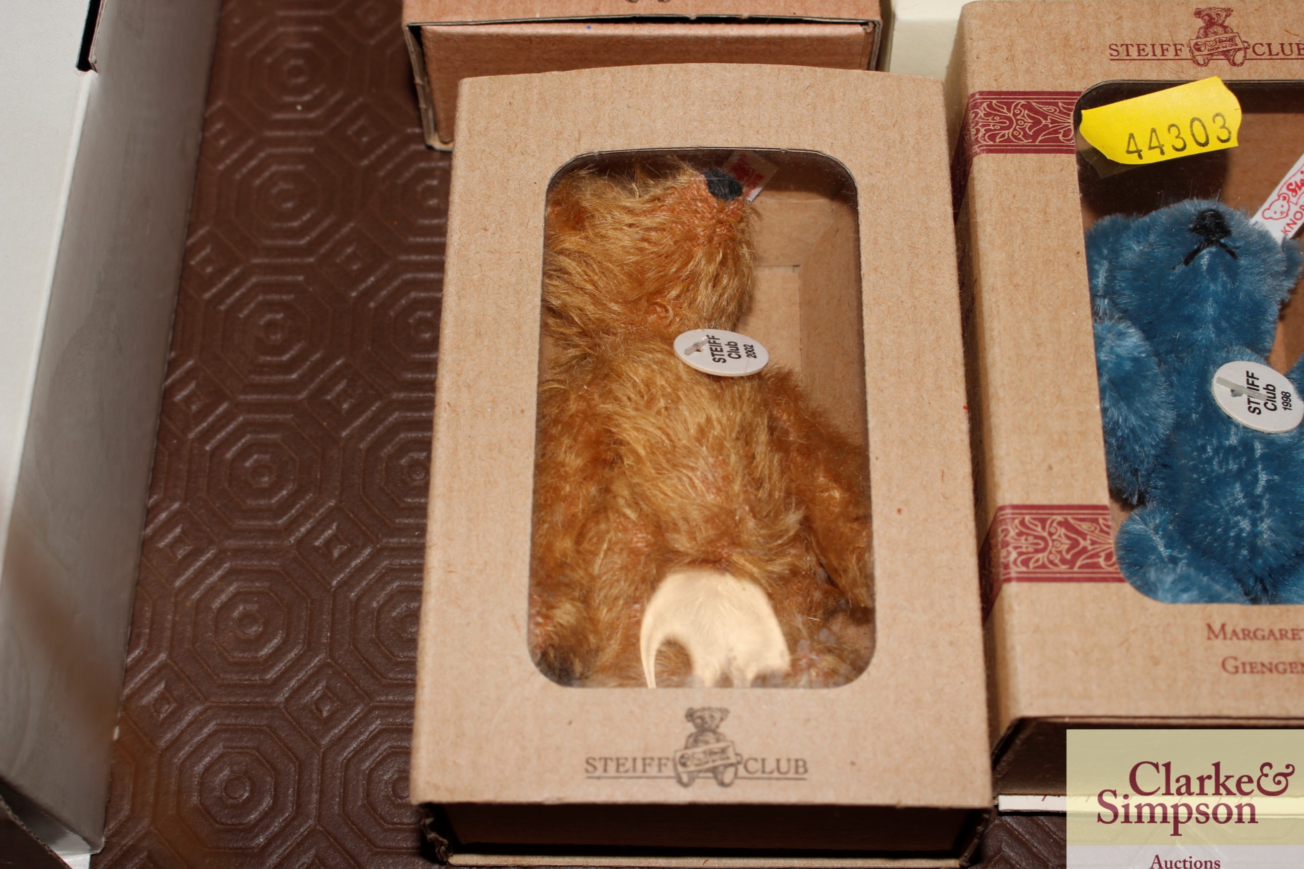 Five boxed Steiff Bear Club bears 1998,1999, 2000, - Image 2 of 6