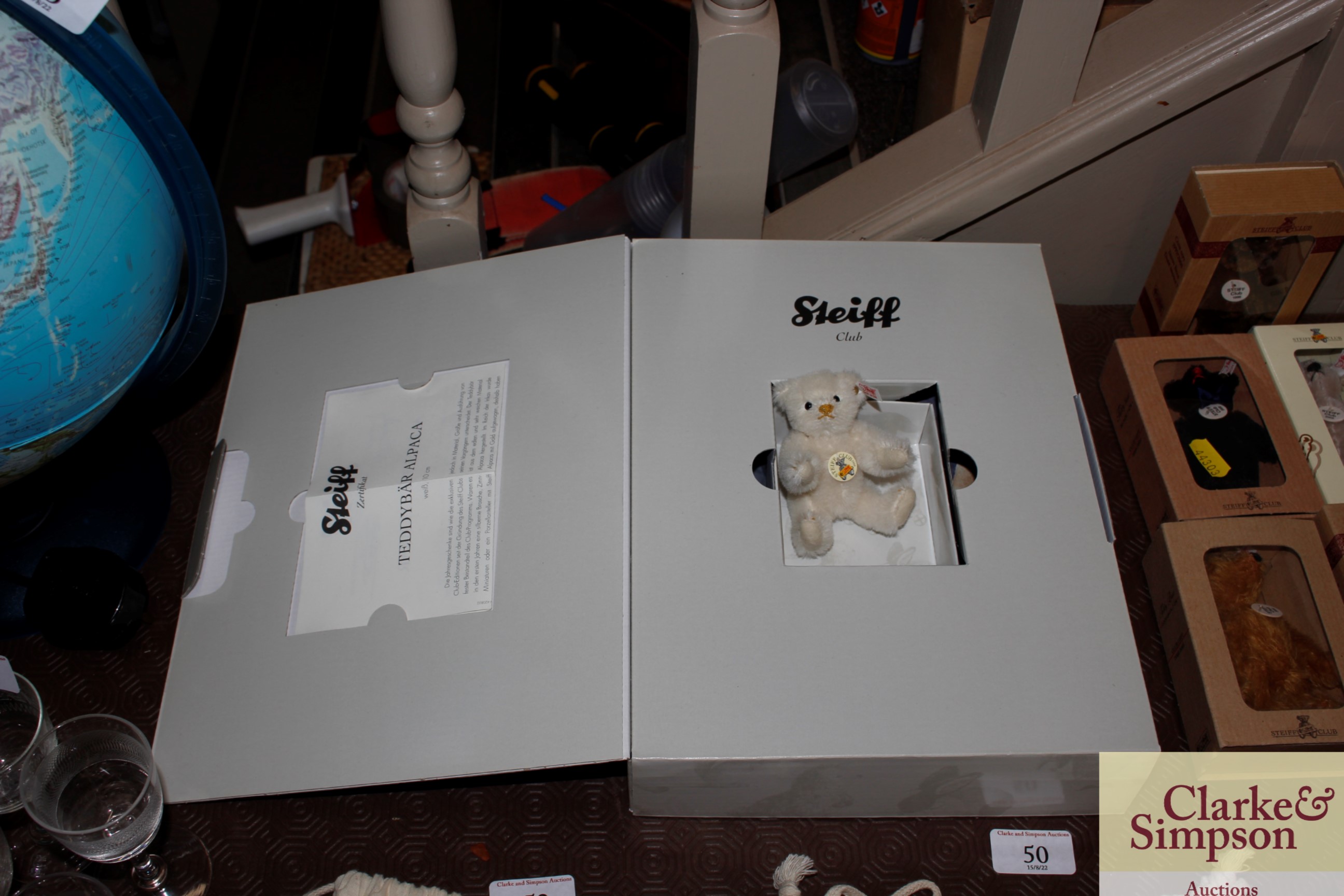 A Steiff Teddy bear Alpaca in box with certificate