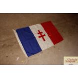 A French WW2 Resistance flag dated 1942