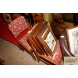 A pair of 1930's dining chairs