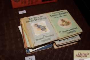 A collection of various Beatrix Potter books publi