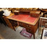 A mahogany writing desk by Waring & Gillows Liverp