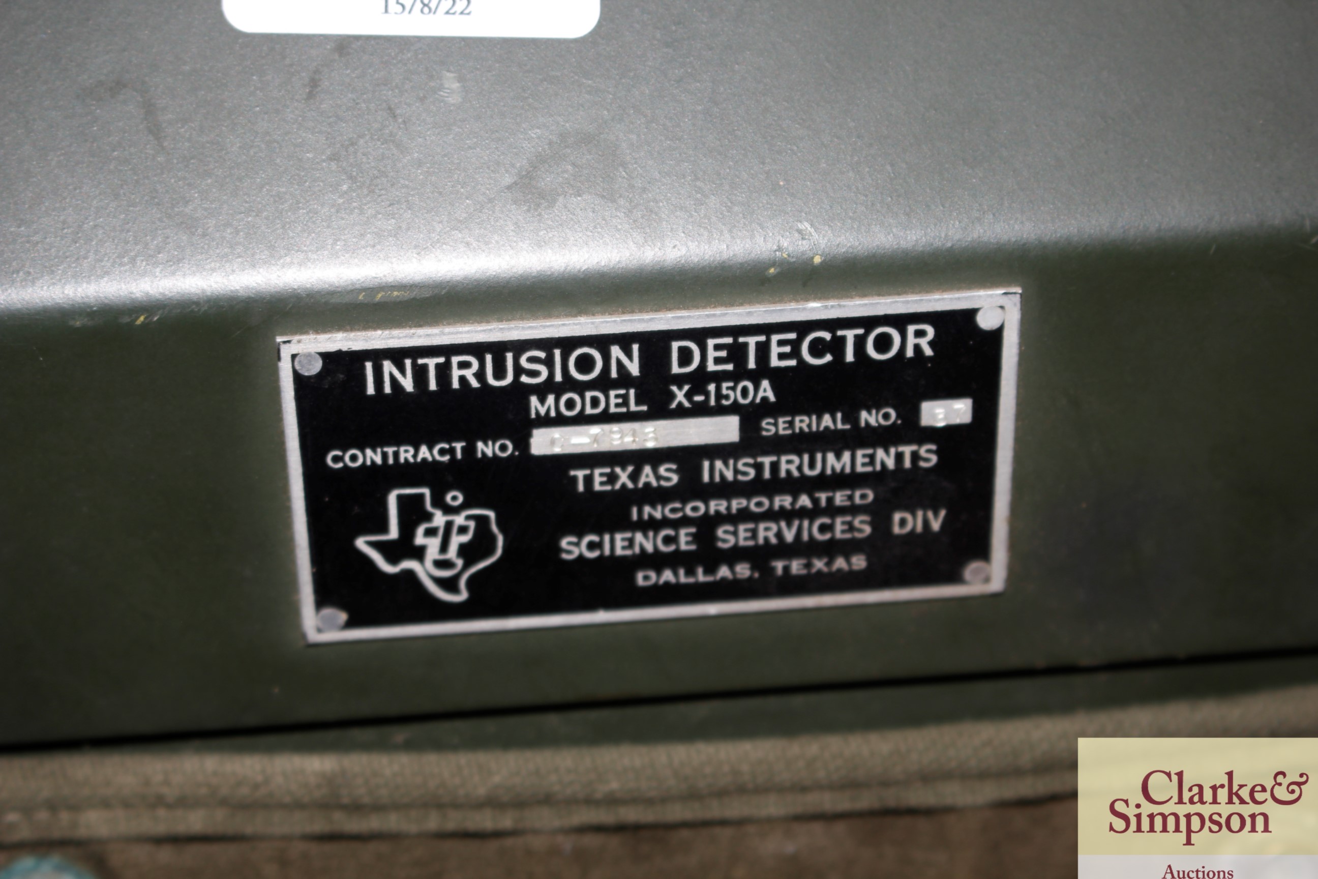 A Sizmig Motion detector from the Vietnam War, wit - Image 2 of 8