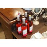 Five bottles of Rosé