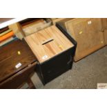 A pine top linen box / stool