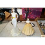 A Royal Doulton figure "Carefree" together with a