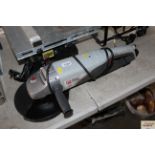 A large angle grinder