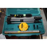 A builders cased laser level set