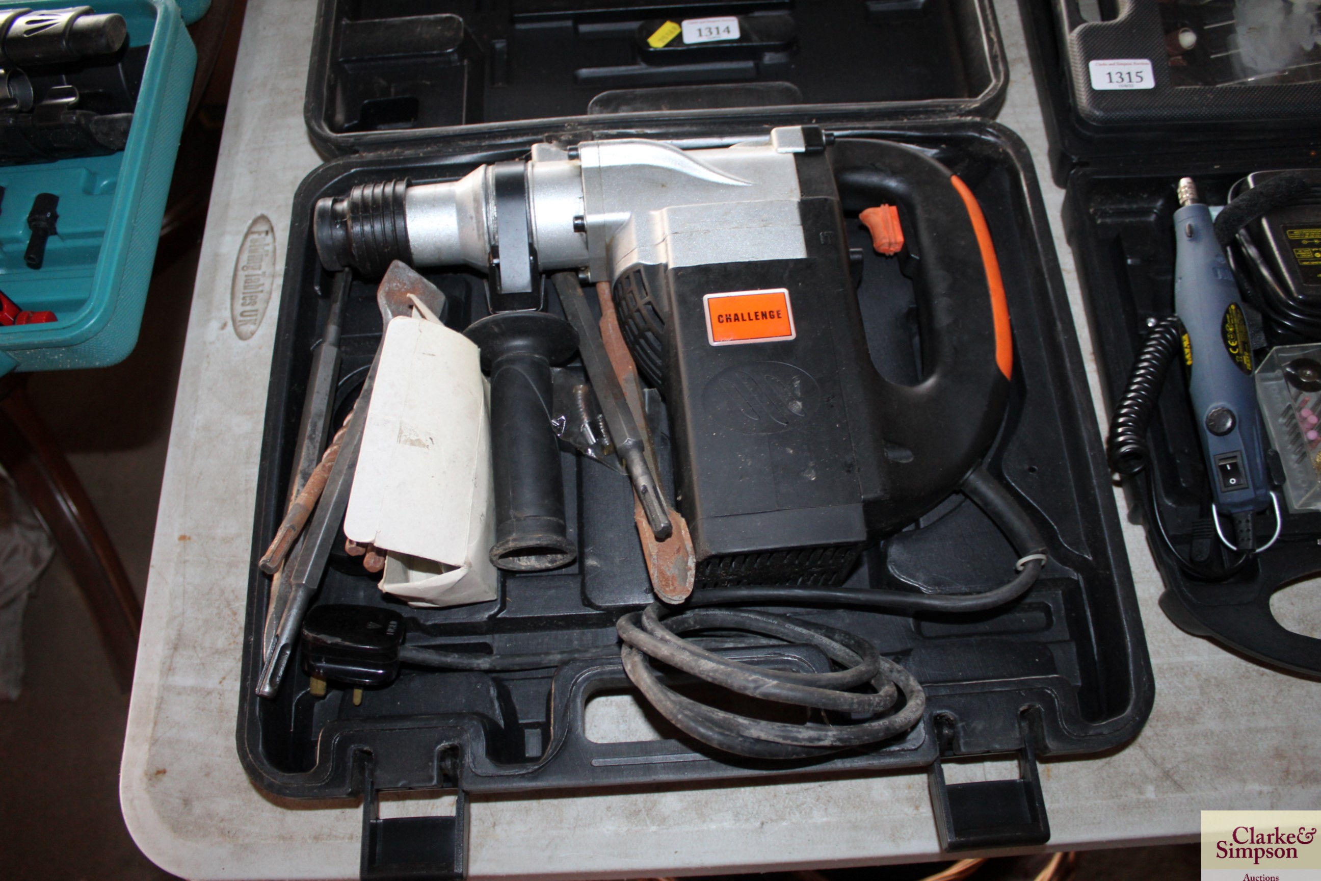 A Challenge SDS rotary hammer drill