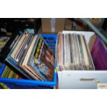 Two boxes of various LP's