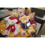 A quantity of various Harrods Teddy Bears