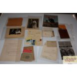 A small collection of WW1 / WW2 ephemera