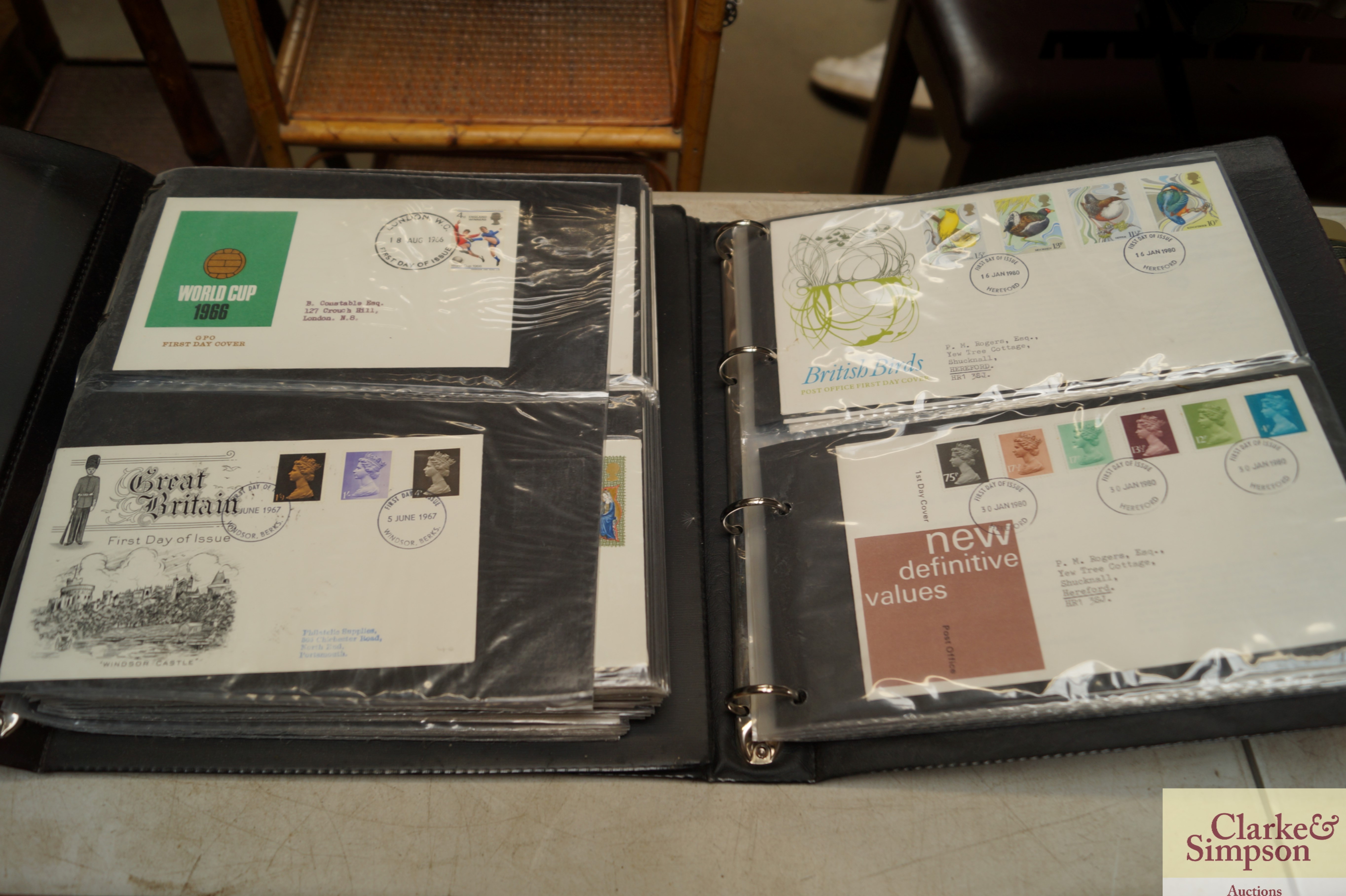 Two albums of First Day covers