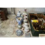 Quantity of Oriental china including vases and a B