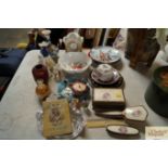 A collection decorative china and dressing table i