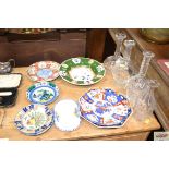 A quantity of Oriental and other glass and china t