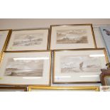 Guy Todd; Four watercolour studies depicting vario