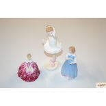 Three Royal Doulton figurines "Little Ballerina, V